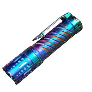 AceBeam E70-TI PVD Rainbow compact 4000 lumen titanium EDC torch 