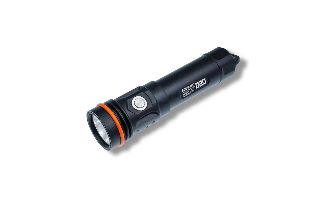 AceBeam D20 palm size dive LED torch